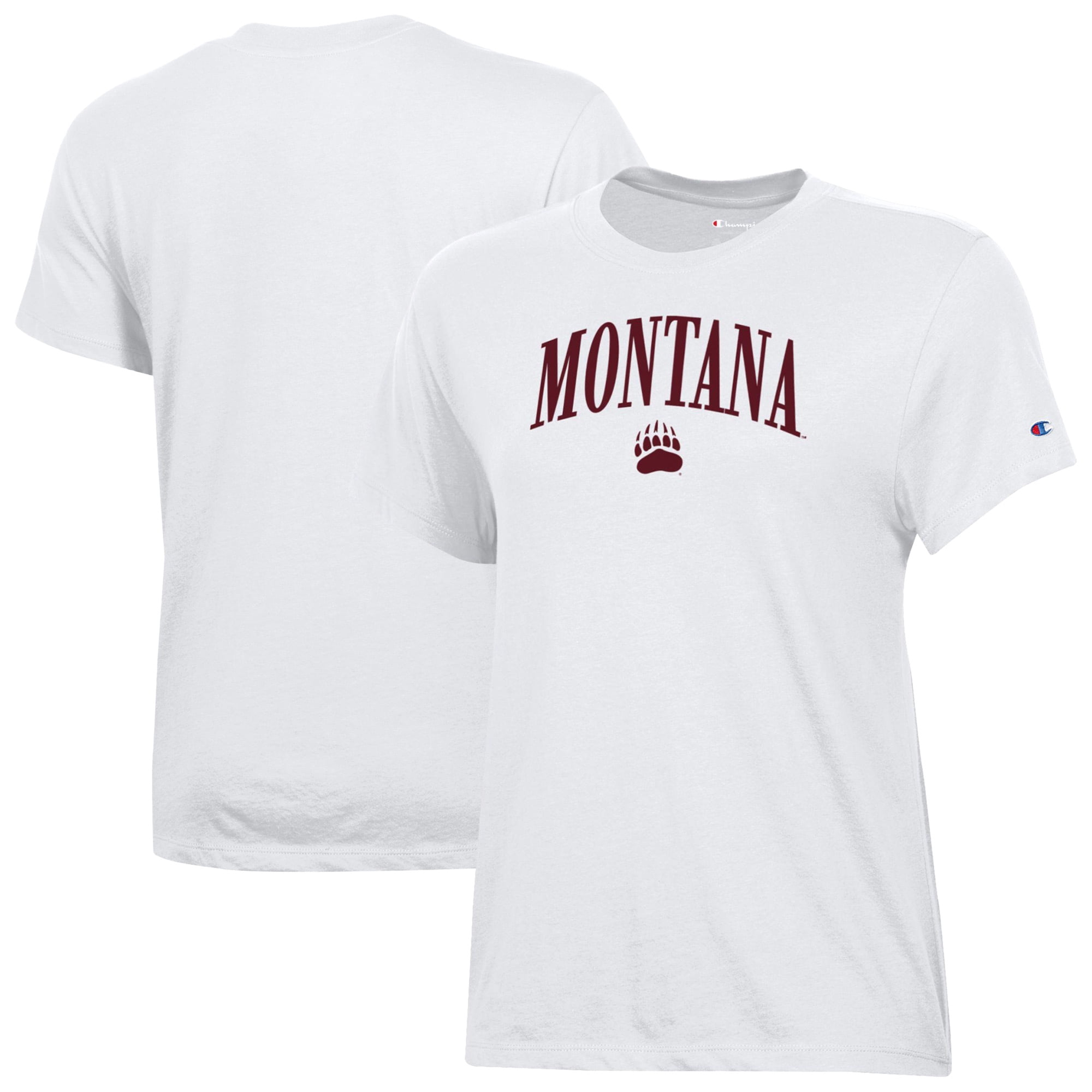 Women's Champion White Montana Grizzlies Core T-Shirt