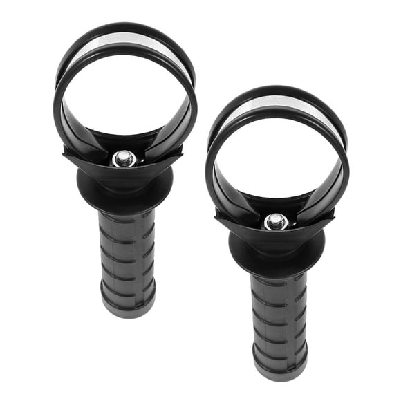 ELAYARD 2 Pcs Support de Balle Gyroscopique Poignée pour Renforceur de Poignet Support de Balle Ergonomique Confort Prise Abs Noir