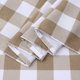 thumbnail image 4 of Paquete de 1 cenefa de cuadros vichy a cuadros estilo búfalo para ventanas, cortinas para cafeterías, casas de campo, baños, cocinas o salas de estar. Cortinas cortas con bolsillo para barra, azul, 4 of 8