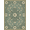 Sage Green, Pattern 4, variant on ODIKA 9'x12' Washable Area Rug Faded Retro Farmhouse Border Scroll Botanical Vintage Distressed Refined for Dining Room, Basement, Large Office, Non-Slip Chair-Friendly