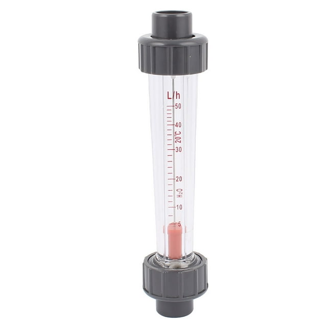 sourcingmap® Caudalímetro 5-50L/H de agua Medidor de flujo líquido tubo de estilo