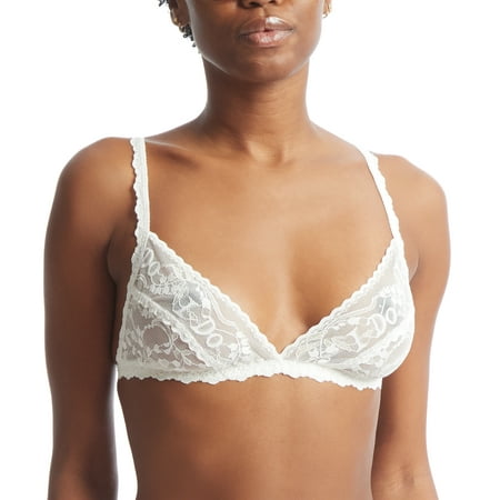 

Hanky Panky Bridal I DO Shimmer Lace Triangle Bralette (157491) Medium Light Ivory