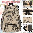 thumbnail image 2 of Herdesigns Dinosaur Skeleton Large Backpack Set with Lunch Box Lightweight Water Resistant Travel Laptop Backpacks Casual Daypacks for Women Men, 2 of 8