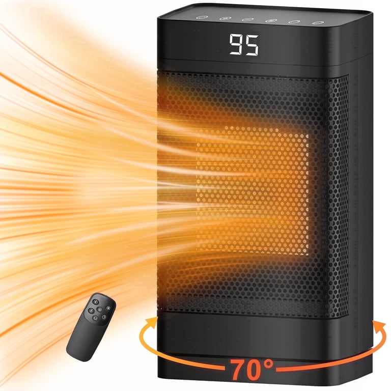 1500W Portable Space Heater with Oscillation photo 1