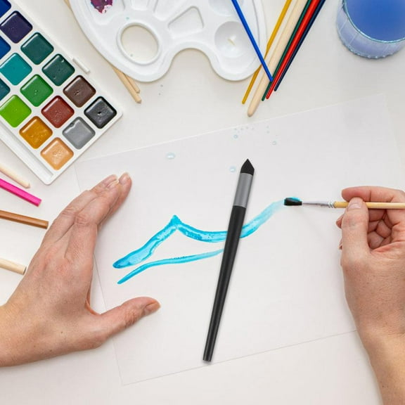 HOMEMAXS 6pcs Oil Pastel Blending Sponge Pen And Blending Stump Set Soft Head Tool For Transitions For Sketching Drawing And Painting Portable Art Supplies For Artists