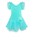 thumbnail image 5 of TTAO Kids Girls Tutu Ballet Dance Dress Gymnastic Leotard Fancy Ballerina Class  Training Costume Turquoise 3-4, 5 of 5
