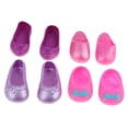 thumbnail image 2 of 4 Pares de zapatos de muñeca perfecl para muñeca de 25 cm color púrpura rosa, 2 of 8