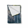thumbnail image 2 of Turquoise Soft Flannel Fleece Throw Blanket, Marble Caves of Lake General Carrera Chile South American Natural, Cozy Plush for Indoor and Outdoor Use, 60" x 80", Purple Grey Turquoise, by Ambesonne, 2 of 6