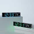 Large Screen Digital Clock Easy to Read Time Date Temperature Modern ...
