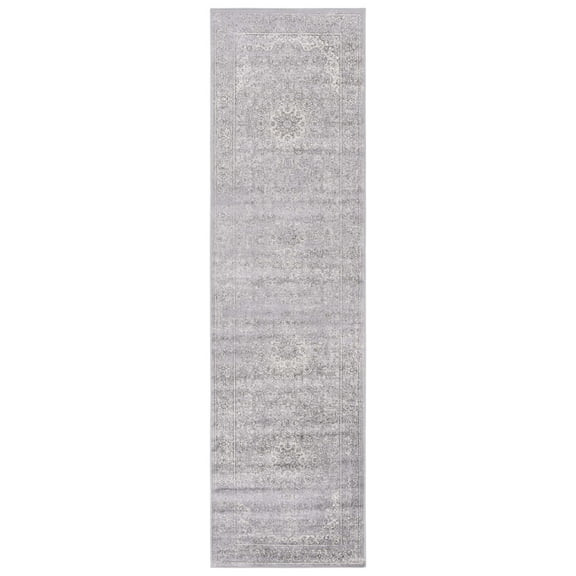 SAFAVIEH Atlas Coreen Oriental Runner Rug, Charcoal/Grey, 2'2" x 8'