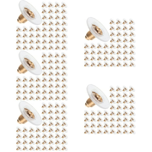 FENGGUIQU Secure Golden Earring Backs Lightweight and Easy to Use 1000Pcs