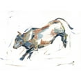 thumbnail image 2 of Harper, Ethan 14x12 Gold Ornate Wood Framed with Double Matting Museum Art Print Titled - Modern Bull Study II, 2 of 4