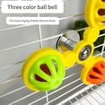 thumbnail image 6 of Parrot Chew Toy with Windmill, 3.94" x 4.41", Interactive Design to Stimulate Bird Intelligence, Hanging Cage Toy for Mental Enrichment(yellow,1pcs), 6 of 8