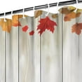 thumbnail image 3 of Shower Curtain for Bathroom Wooden Gnome Fall Maple Leaf Bathroom Curtain Durable Funny Shower Curtain Hooks Included,72x72Inch, 3 of 5