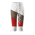 thumbnail image 3 of QUYUON Capri Pants for Women Casual 2023 Summer Elastic High Waist Crop Pants Straight Leg Cropped Trouser Beach Short Pants Women's Cotton Capris Leggings Stretch Cropped Pants Style P-5 Brown_21 M, 3 of 5