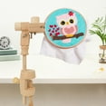 Adjustable Embroidery Hoop Holder with Clamp, Wooden Stitch Stand