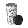 thumbnail image 2 of KLL Cute French Bulldog Pattern Stainless Steel Vacuum Insulated Tumbler - Carry Insulated Coffee Mug - Reusable Insulated Cold Brew Iced Coffee Cup Thermos, 2 of 8