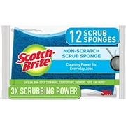 Scotch-Brite Non-Scratch Scrub Sponge, 12 Scrub Sponges (Pack Of 12)