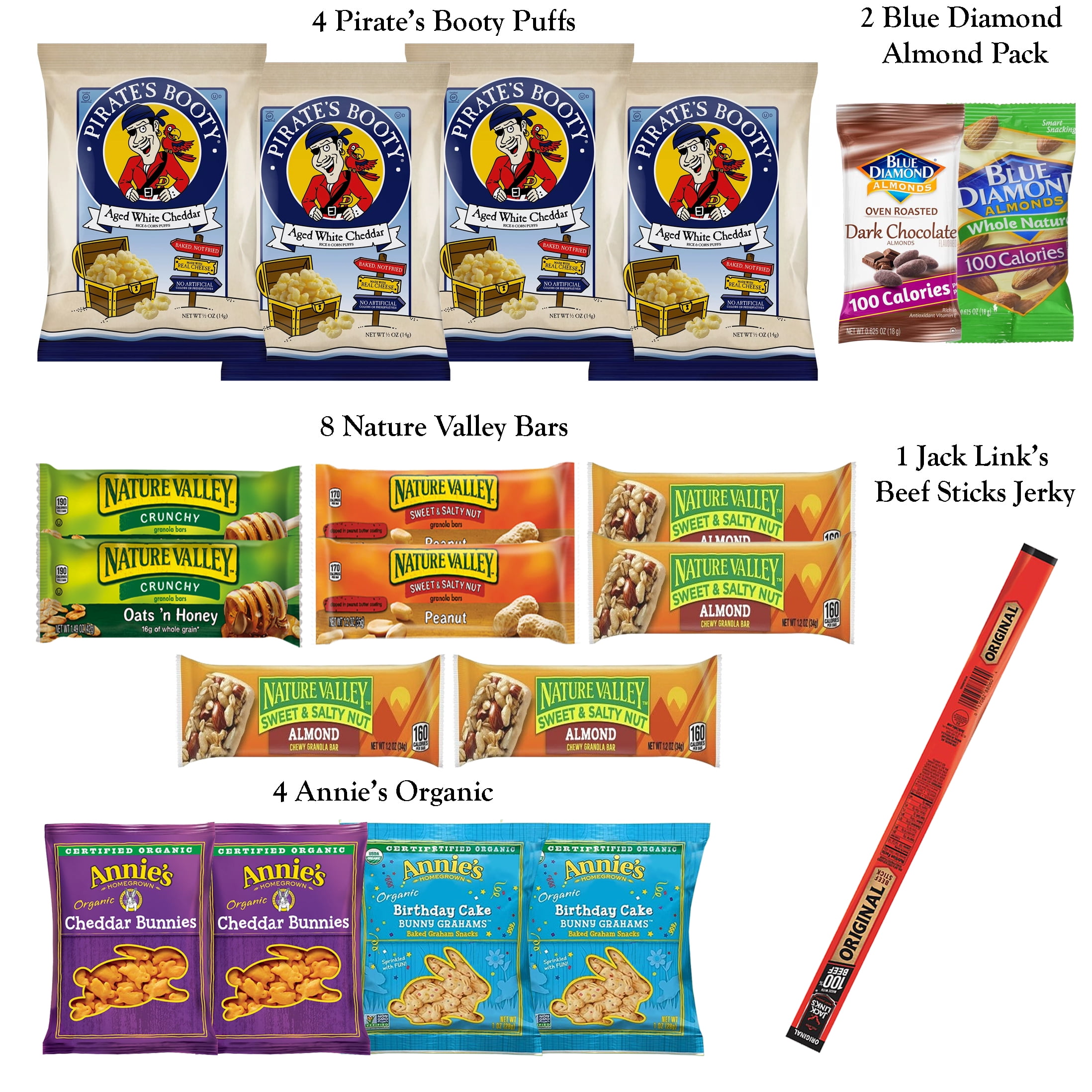 Foxy Fane 90-Count Healthy Snacks & Treats Holiday Gift Box - Perfect Variety Pack for Easter - Great for Family, Friends & Office