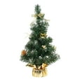 thumbnail image 1 of C Christmas Decorations Mini Gold Christmas Tree In Pot Office Decor Desktop Ornament Pvc Material Compact Size For Small Spaces Festive Styling 40Cm Height, 1 of 7