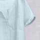 thumbnail image 5 of Camisa Henley de algodón y lino para hombre: manga corta, corte holgado, color liso, playa/yoga, tallas M-XXXXL, todas las estaciones, 5 of 6