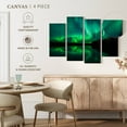 thumbnail image 5 of Elephant Stock Mystic Aurora Wall Art - Horizontal Multi Panel Canvas - Living Room Wall Decor - Nature Multi Panel - Teal And Black Decor - 75" x 48", 5 of 8