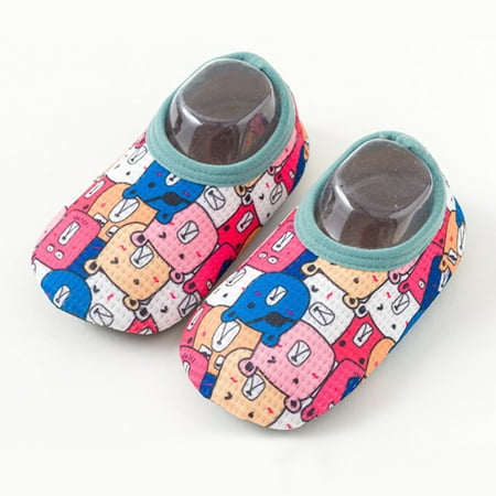 

NEGJ Soles Slip With Fleece Thick Shoes Non Cartoon Sole First Soft Children Socks Prewalker Babies Walkers Baby Shoes