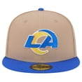thumbnail image 2 of Men's New Era Tan Los Angeles Rams   Logo Main 59FIFTY Fitted Hat, 2 of 6