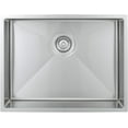 thumbnail image 2 of Wells Sinkware 23 in. Handcrafted 18 Gauge Undermount Single Bowl ADA Compliant Stainless Steel Kitchen Sink, 2 of 8