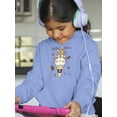 thumbnail image 2 of Cute Bunny Ice Cream Hoodie Juniors -Image by Shutterstock,  x-Large, 2 of 4