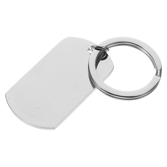 HEALEEP Stainless Steel Blank Key Chain Diy Minimalist Keyrings 1Pcs