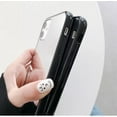 thumbnail image 4 of Sparkling Crystal Makeup Mirror Plating Soft Case for iPhone 14 Plus - Black Bumper Shockproof Protection Cover, 4 of 6