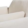 thumbnail image 5 of Jennifer Taylor Home Knox 65" Modern Farmhouse Performance Velvet Living Room Chaise Lounge Chair in French Beige, 5 of 12