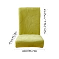 thumbnail image 3 of Funda de silla de poliéster lavable para sillas de comedor, oficina y restaurante, elástica, resistente a las manchas, en gris, beige, verde, café, 1 pieza, 3 of 7