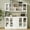 White, variant on RichYa 59.1"W Large Kitchen Pantry Hutch Cabinet, Tall Coffee Bar Storage Cabinet with 6 Glass Doors, 3 Drawers & Microwave Shelf, Freestanding Cupboard with Large Countertop,White