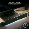 thumbnail image 5 of Razer Leviathan V2 X PC Gaming Compact Soundbar: USB Type C, BT, High-Fidelity Stereo, Razer Chroma™ RGB, 5 of 14