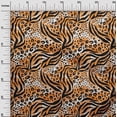 thumbnail image 2 of oneOone Cotton Poplin Orange Fabric Animal Skin Dress Material Fabric Print Fabric By The Yard 56 Inch Wide-4XQ, 2 of 4