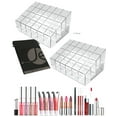 thumbnail image 1 of JAVOedge 2 Pack of Clear 24 Slot LIp Gloss / Eyeliner Cosmetic Storage Organizer Acrylic Rack Table Display Case, 1 of 2