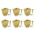 thumbnail image 2 of 6 Unidades Guitarra Sintonizador Reemplazo Dorado, se describe Oro Sunnimix Botón de clavija de afinación de guitarra, 2 of 8