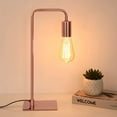 thumbnail image 5 of Stylish Industrial Lamp For Bedroom, Girls Room, Office, Dorm Room, Rose Gold, 5 of 6