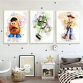 thumbnail image 4 of Toy Story Watercolor Posters - Set of 6 (8" x 10") Anime Cartoon Wall Art Game Room Decor For Kids - Nursery, Bathroom, Playroom Decor (UNFRAMED), 4 of 5