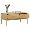 thumbnail image 4 of vidaXL Coffee Table Storage Accent Home Living Room Furniture Solid Pine Wood, 4 of 9