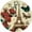 QQedy-15, variant on Eveokoki 10Inch Wooden Clocks Art Hanging Clocks Silent Non-Ticking Wall Clock Battery Operated Round Home Tower And Butterflies Style Arabic Numeral Vintage Decorative Wall Clocks
