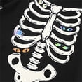 thumbnail image 5 of RUTAYY Boys Outfit Set Skeleton Spider Print Long Sleeve Top Pants 2 Piece Halloween Party Wear Black, 5 of 6