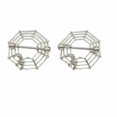 thumbnail image 1 of Nipple Shields Braided Spider Web Design with Barbells Surgical Steel 14ga- Pair, 1 of 2