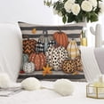 thumbnail image 2 of Happy Halloween Pumpkin Throw Pillow Cases Ghost Boo Pillow Cases Throw Cushion Cover Cushion Cases for Living Room Decor,18x18 Inch (2Pcs), 2 of 6