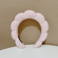 thumbnail image 3 of Diadema de tela de rizo para spa XianweiShao rosa azul, 3 of 5