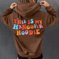 thumbnail image 1 of Pntutb mujeres Otoño Invierno letra colorida bloque de Color estampado cuello en V cultivo entrenamiento manga larga Sexy largo con capucha tops pulóver blusa Pntutb Pntutb-2287, 1 of 9