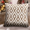 thumbnail image 4 of Xihbxyly Ofertas del Prime Day Fundamentos de almohada terciopelo con forma de copo de nieve para sofá de oficina, funda de almohada de felpa, funda de cogín geométrica, funda de almohada para mesita, 4 of 6