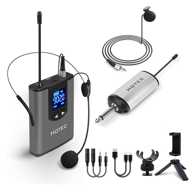 Micrófono inalámbrico HOTEC H-U05 UHF con transmisor